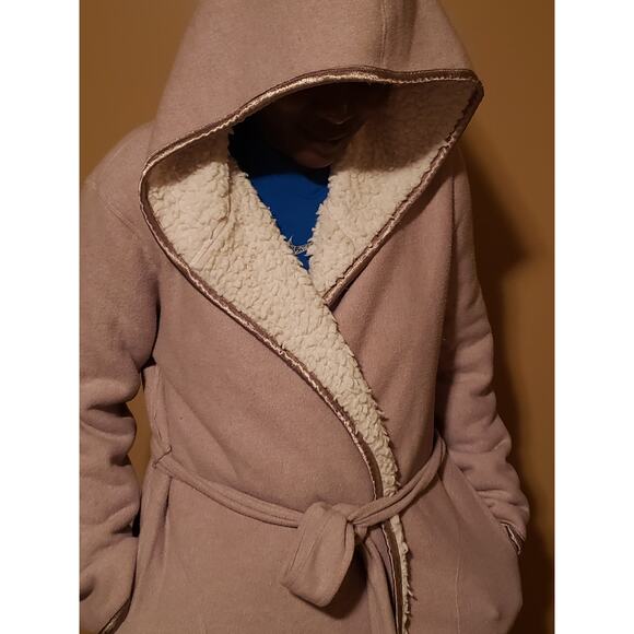 Anthropologie Sweater Robe Pure Good Womens Sherpa Hoodie Size X Small/ Small - Picture 3 of 11